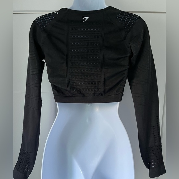 Gymshark/ Glow long sleeve seamless crop  top/ Size US XS/S (see measurement) - Picture 6 of 13